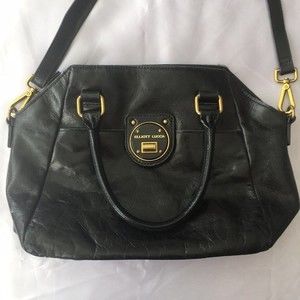 Elliott Lucca Black Leather Shoulder Bag